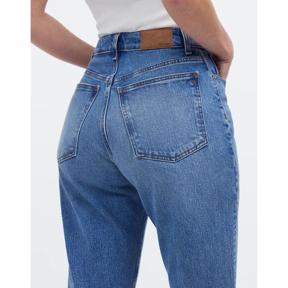 NWT Madewell The Petite Curvy '90s Straight Crop Jeans in Hazeldell Wash Size 24 - Picture 11 of 16